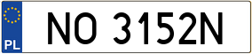 Trailer License Plate